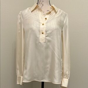 Tory Burch Wide Collar Tunic Blouse